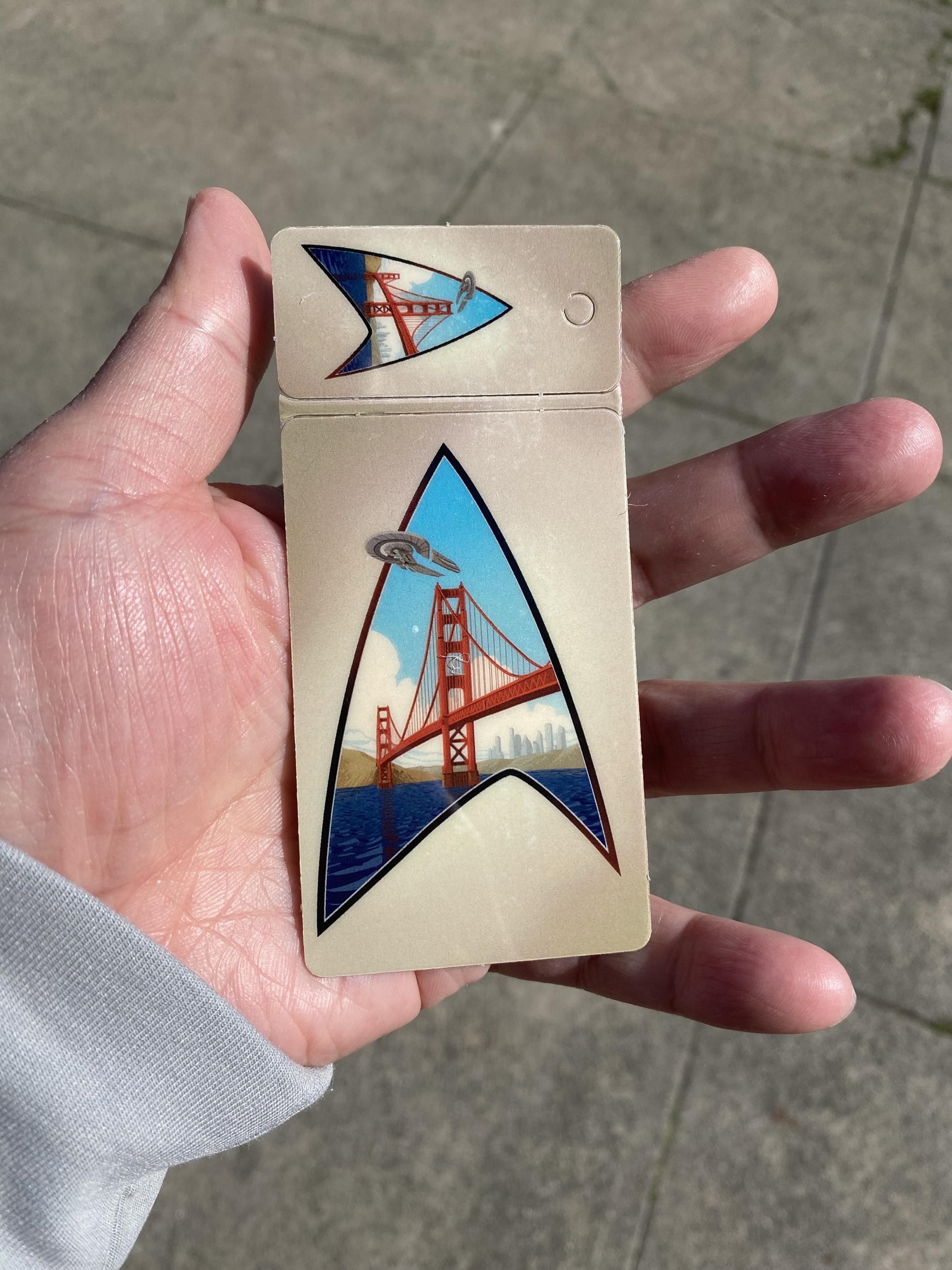 Photo of Star Trek: Starfleet Academy branded San Francisco Public Library card.